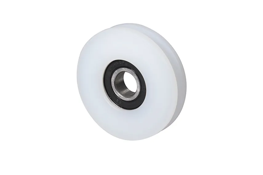 Nylon Rope Guide Wheel with Half-Rounded Groove and Bearing