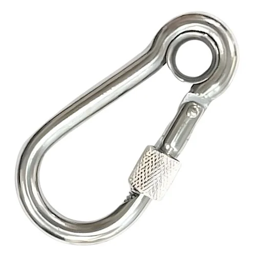 Galvanized Snap Hook with Eye and Safety Lock