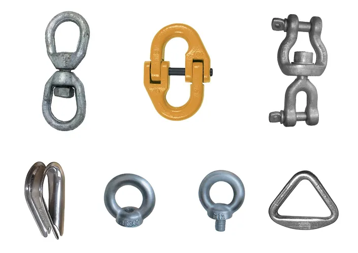 Heavy Duty Hot Dipped Galvanized Swivels and Eye Bolts for Rigging