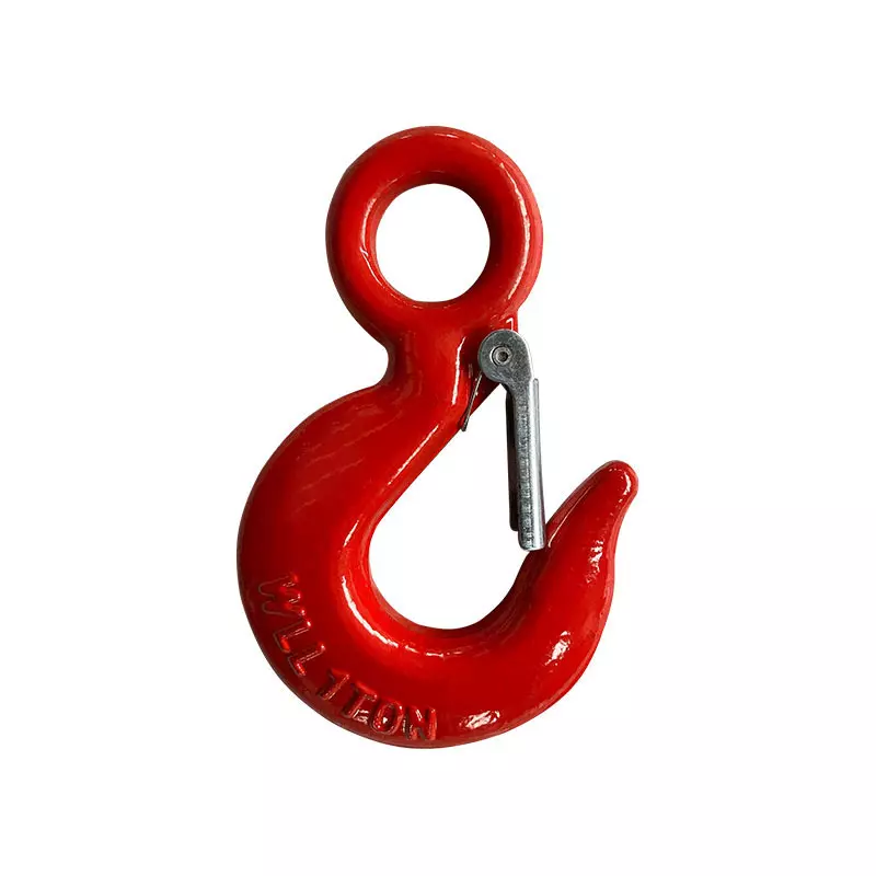 High-Tensile Grade 80 Eye Sling Hook with Heavy Duty Safety Latch