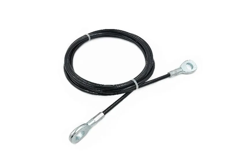 5mm and 6mm Black Nylon Coated Gym Cable with 7x19 Steel Core
