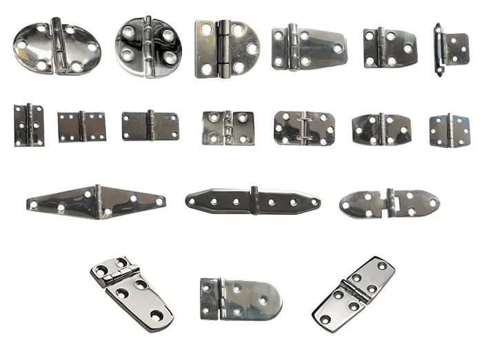 AISI 316 Stainless Steel Marine Butt Hinges and Strap Hinges