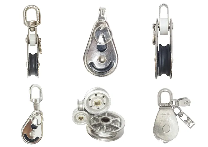 AISI 316 Stainless Steel Swivel Pulley Blocks for Marine Rigging