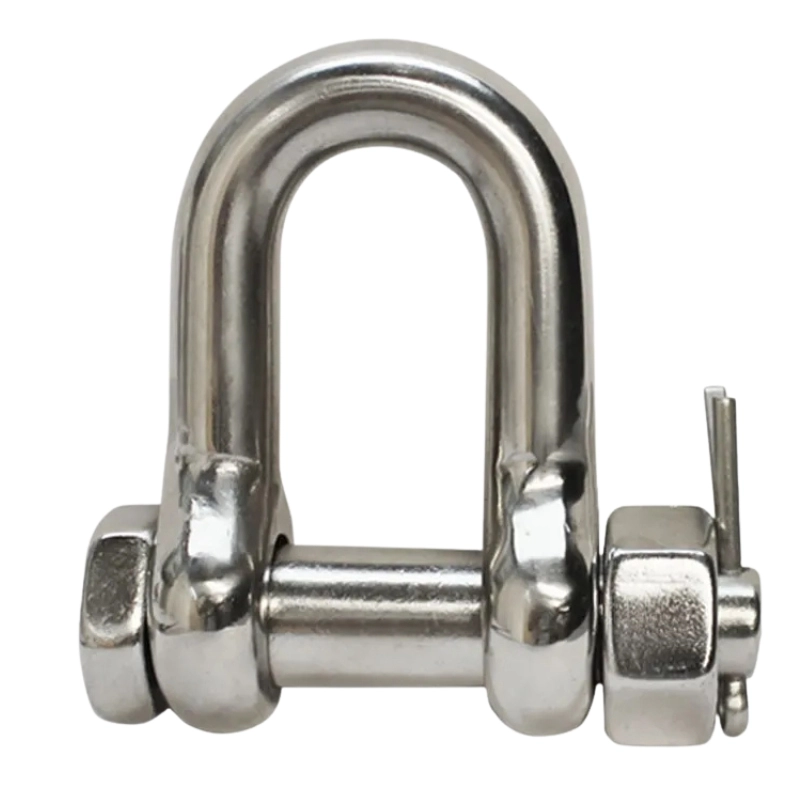 Stainless Steel Dee Shackles With Safety Pin