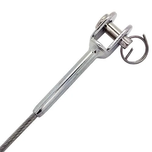 Stainless Steel Wire Rope Swage Jaw Fork Terminals 3mm To 10mm